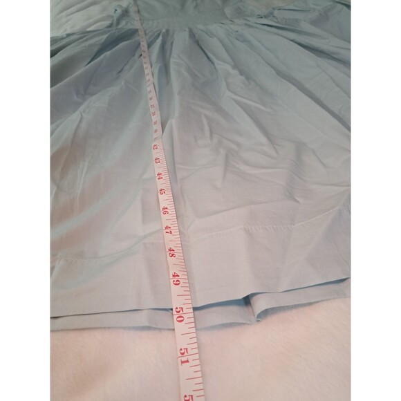 J.Crew Pintuck Mixy Dress Midi Edgewater Blue CK707 TINY MARK Size M NWT - Picture 10 of 12